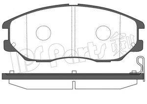 Комплект тормозных колодок, дисковый тормоз IPS Parts IBD-1K16