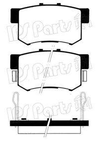 Комплект тормозных колодок, дисковый тормоз IPS Parts IBR-1405