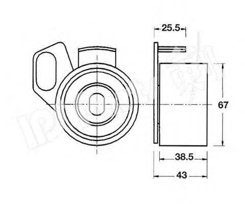 Устройство для натяжения ремня, ремень ГРМ IPS Parts ITB-6907