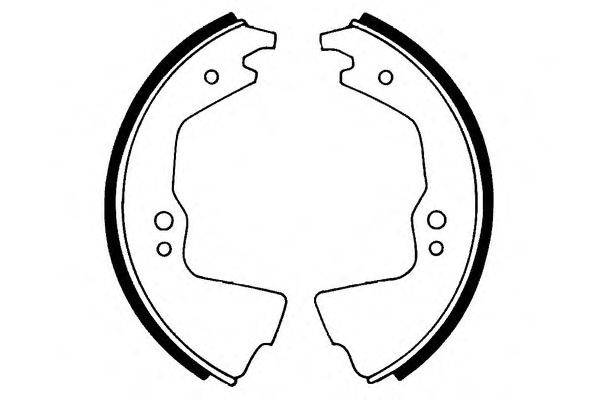 Комплект тормозных колодок E.T.F. 09023
