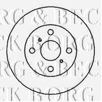 Тормозной диск BORG & BECK BBD4039