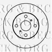 Тормозной диск BORG & BECK BBD4053