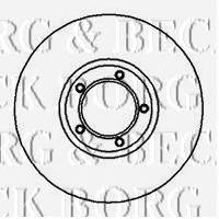 Тормозной диск BORG & BECK BBD4089