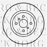 Тормозной диск BORG & BECK BBD4262