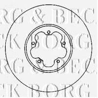 Тормозной диск BORG & BECK BBD4563