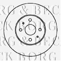 Тормозной диск BORG & BECK BBD5045