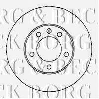 Тормозной диск BORG & BECK BBD5722S