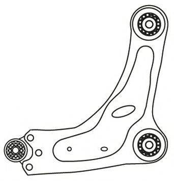 Рычаг независимой подвески колеса, подвеска колеса FRAP 2629