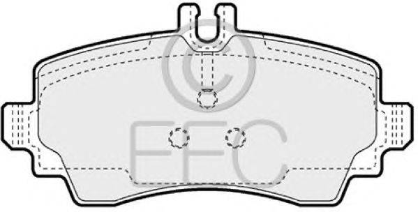 Комплект тормозных колодок, дисковый тормоз EEC BRP1294