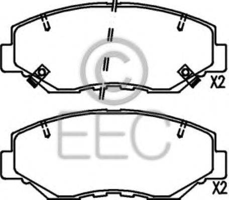 Комплект тормозных колодок, дисковый тормоз EEC BRP1284