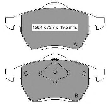 Комплект тормозных колодок, дисковый тормоз VEMA 834291