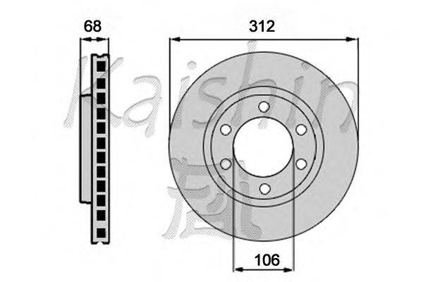 Тормозной диск KAISHIN CBR462