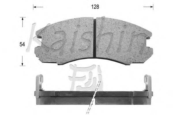 Комплект тормозных колодок, дисковый тормоз KAISHIN D2072