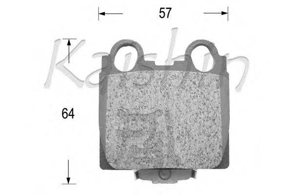 Комплект тормозных колодок, дисковый тормоз KAISHIN D2173