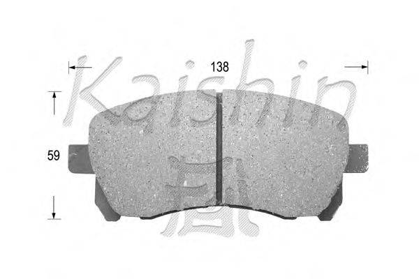 Комплект тормозных колодок, дисковый тормоз KAISHIN FK7036