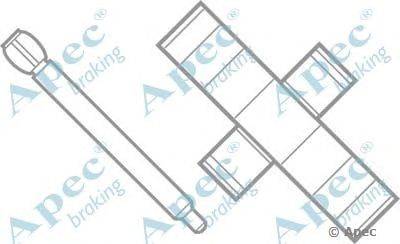 Комплектующие, тормозные колодки APEC braking KIT222