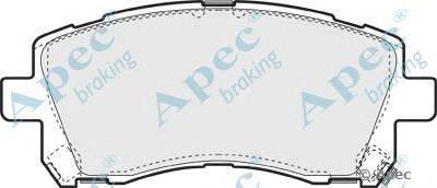 Комплект тормозных колодок, дисковый тормоз APEC braking PAD1070