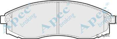 Комплект тормозных колодок, дисковый тормоз APEC braking PAD1219
