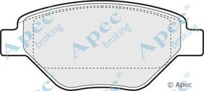 Комплект тормозных колодок, дисковый тормоз APEC braking PAD1305