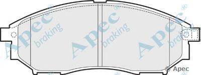 Комплект тормозных колодок, дисковый тормоз APEC braking PAD1502