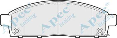 Комплект тормозных колодок, дисковый тормоз APEC braking PAD1519