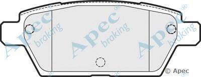 Комплект тормозных колодок, дисковый тормоз APEC braking PAD1802