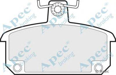 Комплект тормозных колодок, дисковый тормоз APEC braking PAD325