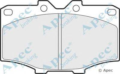 Комплект тормозных колодок, дисковый тормоз APEC braking PAD398