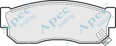 Комплект тормозных колодок, дисковый тормоз APEC braking PAD457