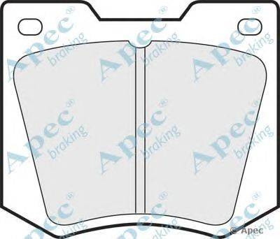 Комплект тормозных колодок, дисковый тормоз APEC braking PAD568