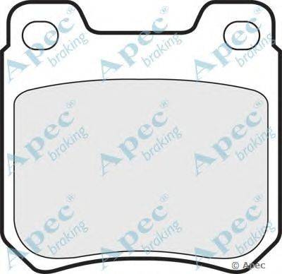 Комплект тормозных колодок, дисковый тормоз APEC braking PAD619