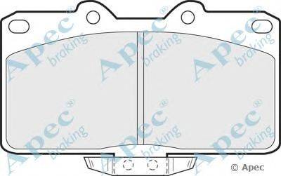 Комплект тормозных колодок, дисковый тормоз APEC braking PAD927