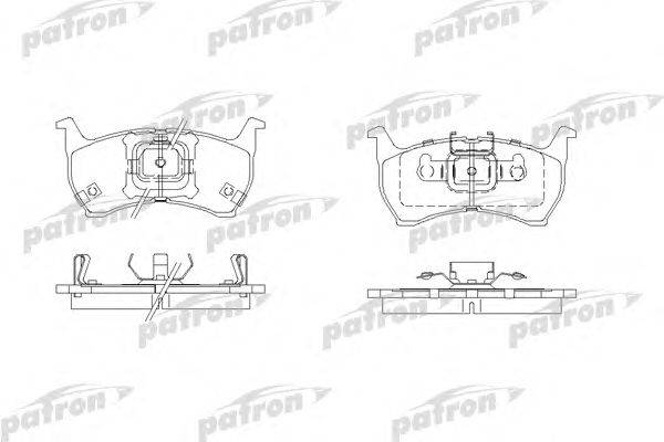Комплект тормозных колодок, дисковый тормоз PATRON PBP304