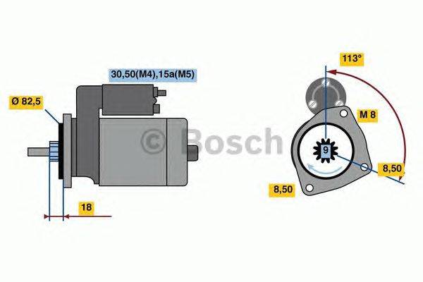 Стартер BOSCH 0 001 316 001