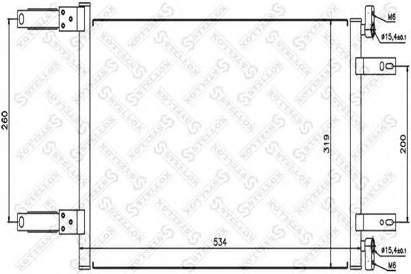 Конденсатор, кондиционер STELLOX 10-45084-SX