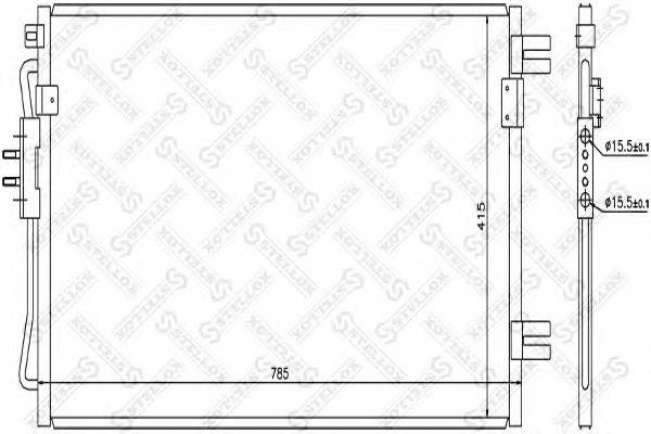 Конденсатор, кондиционер STELLOX 10-45376-SX