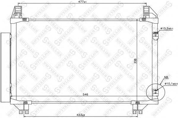 Конденсатор, кондиционер STELLOX 10-45685-SX