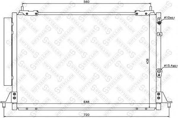 Конденсатор, кондиционер STELLOX 10-45723-SX