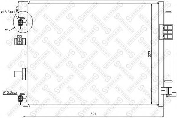 Конденсатор, кондиционер STELLOX 10-45740-SX