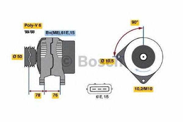 Генератор BOSCH 0 986 039 720