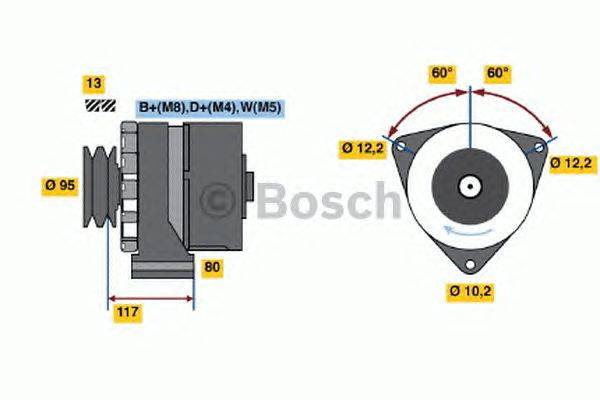 Генератор BOSCH 4158