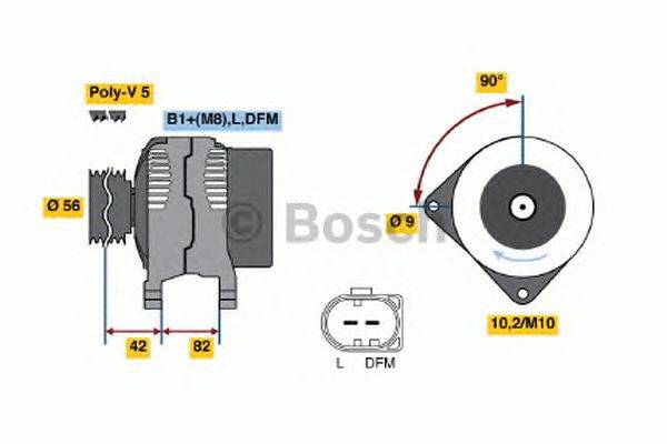 Генератор BOSCH 0 986 044 340