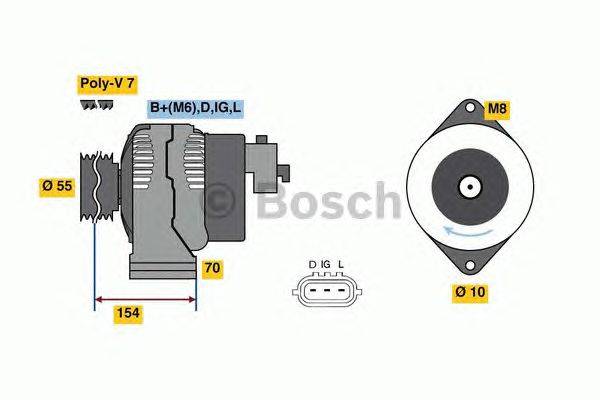 Генератор BOSCH 0986046541