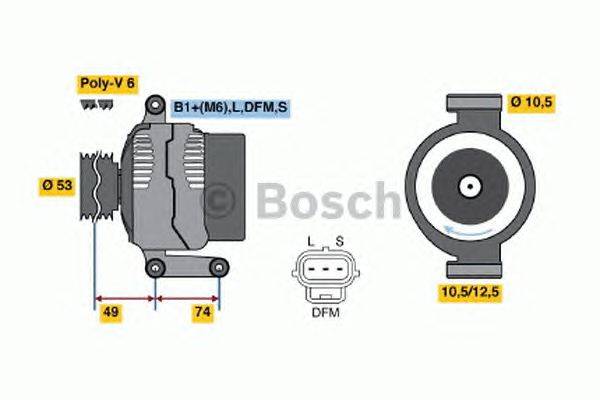 Генератор BOSCH 4726