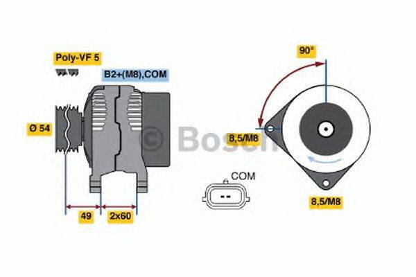 Генератор BOSCH 0 986 047 340