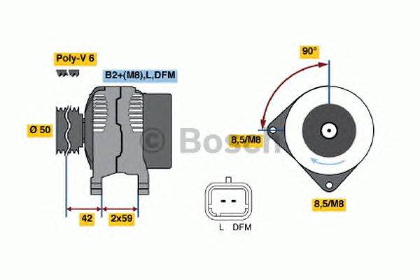 Генератор BOSCH 0 986 047 370