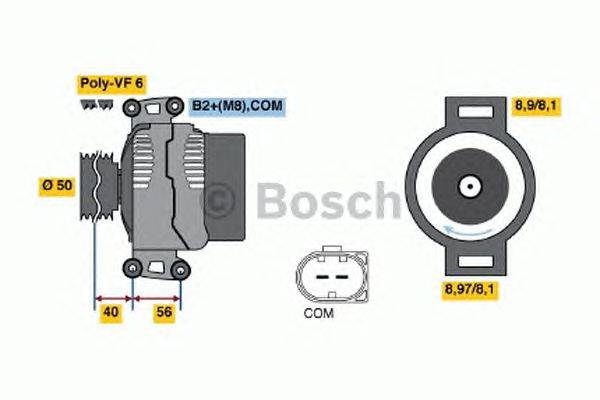 Генератор BOSCH 0 986 047 670