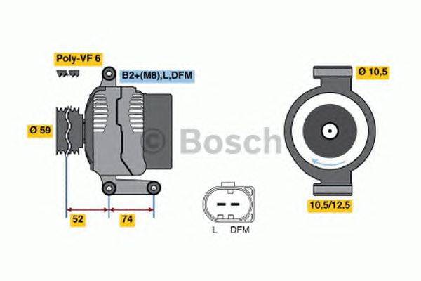 Генератор BOSCH 0 986 047 910