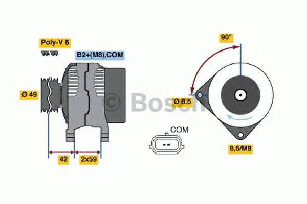 Генератор BOSCH 4806