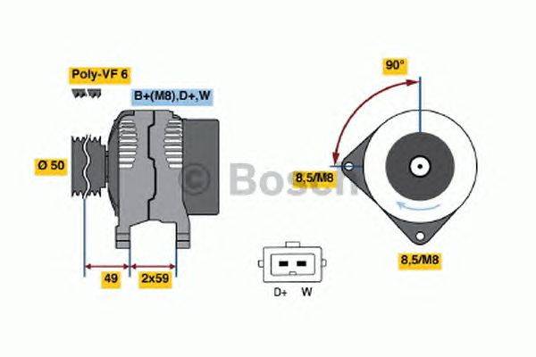 Генератор BOSCH 4895